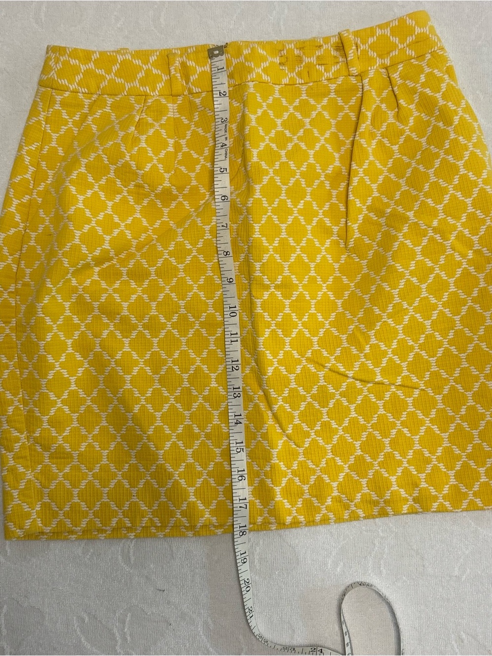 kate spade Yellow Patterned Mini Skirt